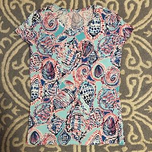 Lilly Pulitzer Shell me about it Tee- Small